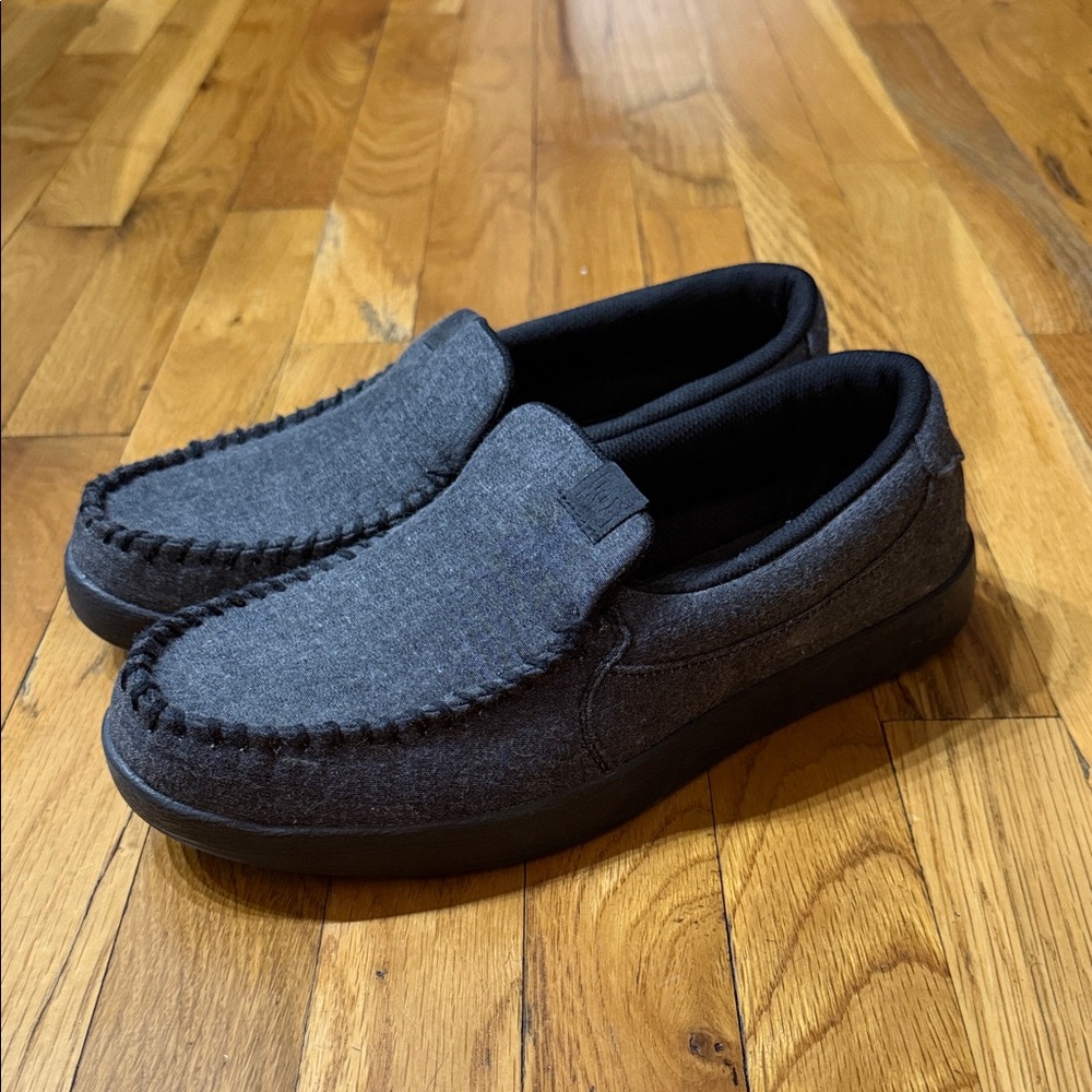 DC Men's Dark Gray Loafers